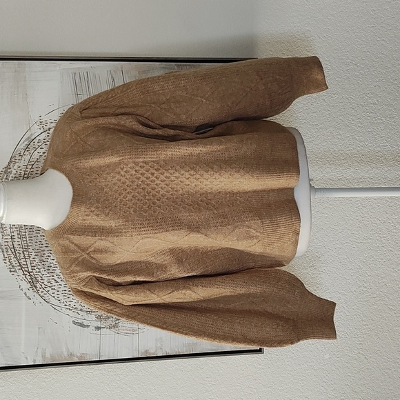 New 1 State Tan Heather Soft Sweater Size XXL - Picture 3 of 10